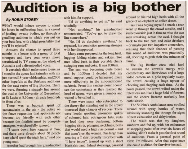 Oh Brother Audition